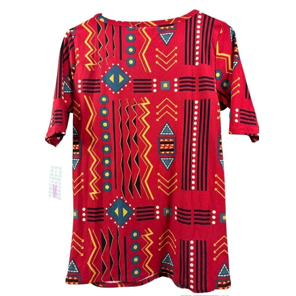 LuLaRoe Gigi Women's Red Design Top - Picture 3 of 7